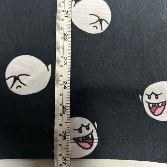 Mario Ghost Boo All Over Print Black T Shirt Adult Size M Halloween - Picture 7 of 8